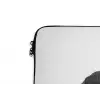 Honden - Bivakmuts - Zwart - wit laptophoes neopreen klein -detail