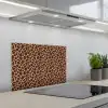 Patroon - Giraf - Bruin keuken achterwand spatscherm klein 900 -3d_schuin