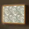 Botanisch - Bloemen - Groen Light Box met batterij (Wandlamp) middel 907 -z3d_website