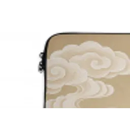 Vogels - Vliegen - Beige laptophoes neopreen klein -detail