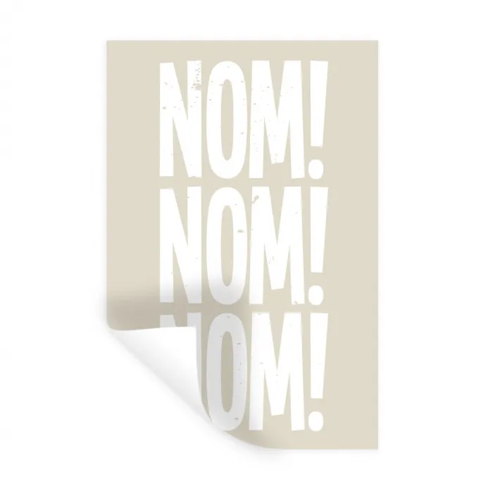 Beige - Vintage - Japandi - Decoratie Muursticker klein -3d
