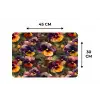 Warm - Patroon - Penseel - Viooltjes Placemat vinyl groot 368 -specs