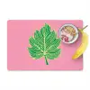 Blad - Groen - Illustratie - Minimalistisch Placemat vinyl groot -zzzproduct_Kitchenyeah-website