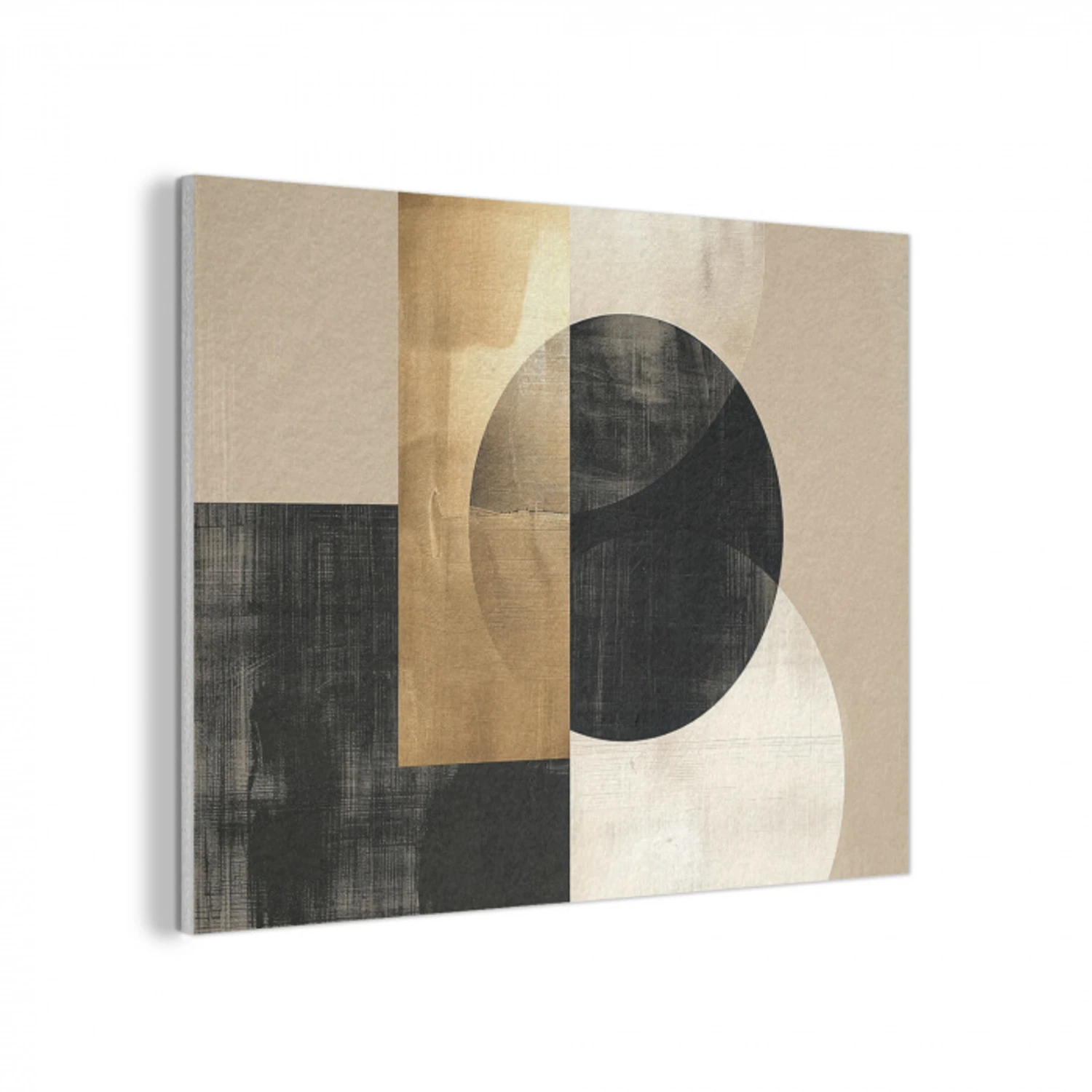 Abstract - Goud - Zwart - Kunst PET vilt klein -3d