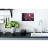 Abstract - Explosie - Neonkleuren Muursticker klein -keuken