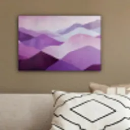 Abstract - Heuvels - Landschap - Paars canvas 2cm klein -sfeer3