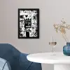 Vormen - Gezocht - Zwart - Abstract fotolijst zwart zonder passe partout klein -sfeer4