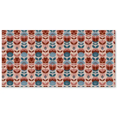 Vintage - Motief - Kleurrijk Balkonbeschermer Duitsland klein 596 -zz_3d