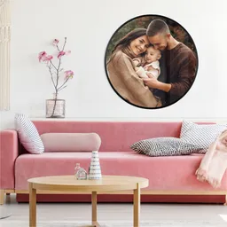 Foto in lijst rond - sfeerbeeld