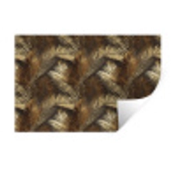 Tropisch - Bladeren - Goud Muursticker klein 286 -3d