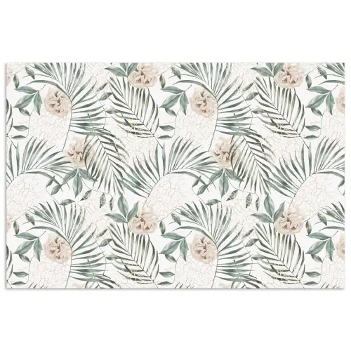 Bohemian - Bloemen - Bladeren - Jungle - Tropical poster papier klein -3d