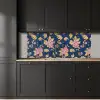 Bloesem - Bladeren - Roze - Goud - Patronen keuken achterwand 2 middel 871 -sfeer1