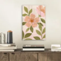 Grafisch - Bloemen - Roze plexiglas 5mm klein -sfeer1