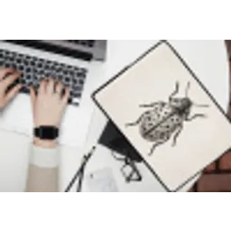 Kever - Insect - Vintage laptophoes neopreen klein -bureau