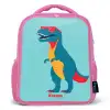 Coole T. rex met zonnebril Kinderrugzak - Roze middel -3d