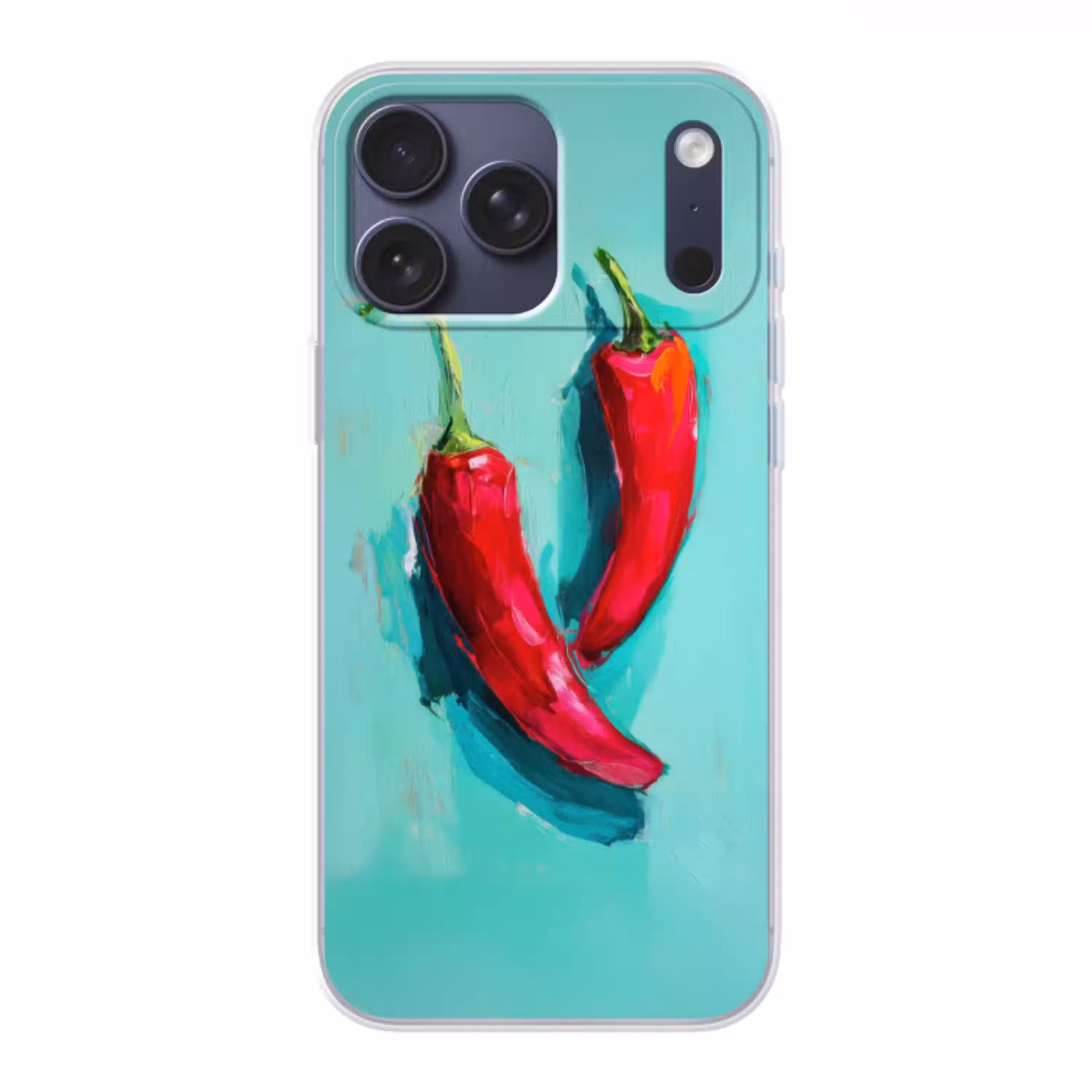 Chilipepers - Geverfd - Rood Telefoonhoesje iPhone 17 Pro Max klein -3d