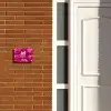 Roze rozen - Modern Naambord Rechthoek middel -sfeer3-rechthoek-S