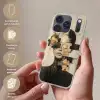 Gezicht - Bloemen - Zwart - Vrouw Telefoonhoesje iPhone 17 Pro klein -sfeer3_NL