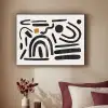 Abstract - Kunst - Vormen - Zwart Textielframe zwart klein -sfeer1