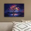 Kosmisch - lichtboom - Kerst - Kleurrijk canvas 2cm klein -sfeer3