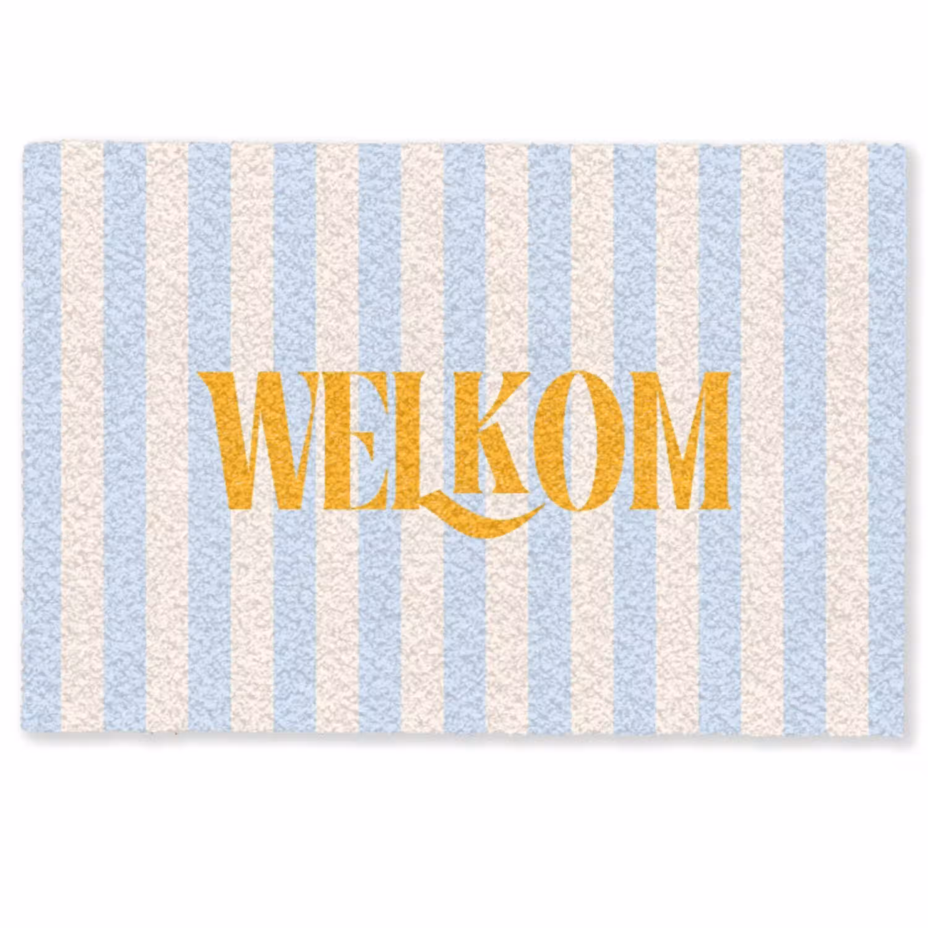 Oranje - Blauw - Strepen - Welkom Deurmat klein -zkaufland3d