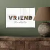Vriend - Lettercollage plexiglas 5mm klein -sfeer3