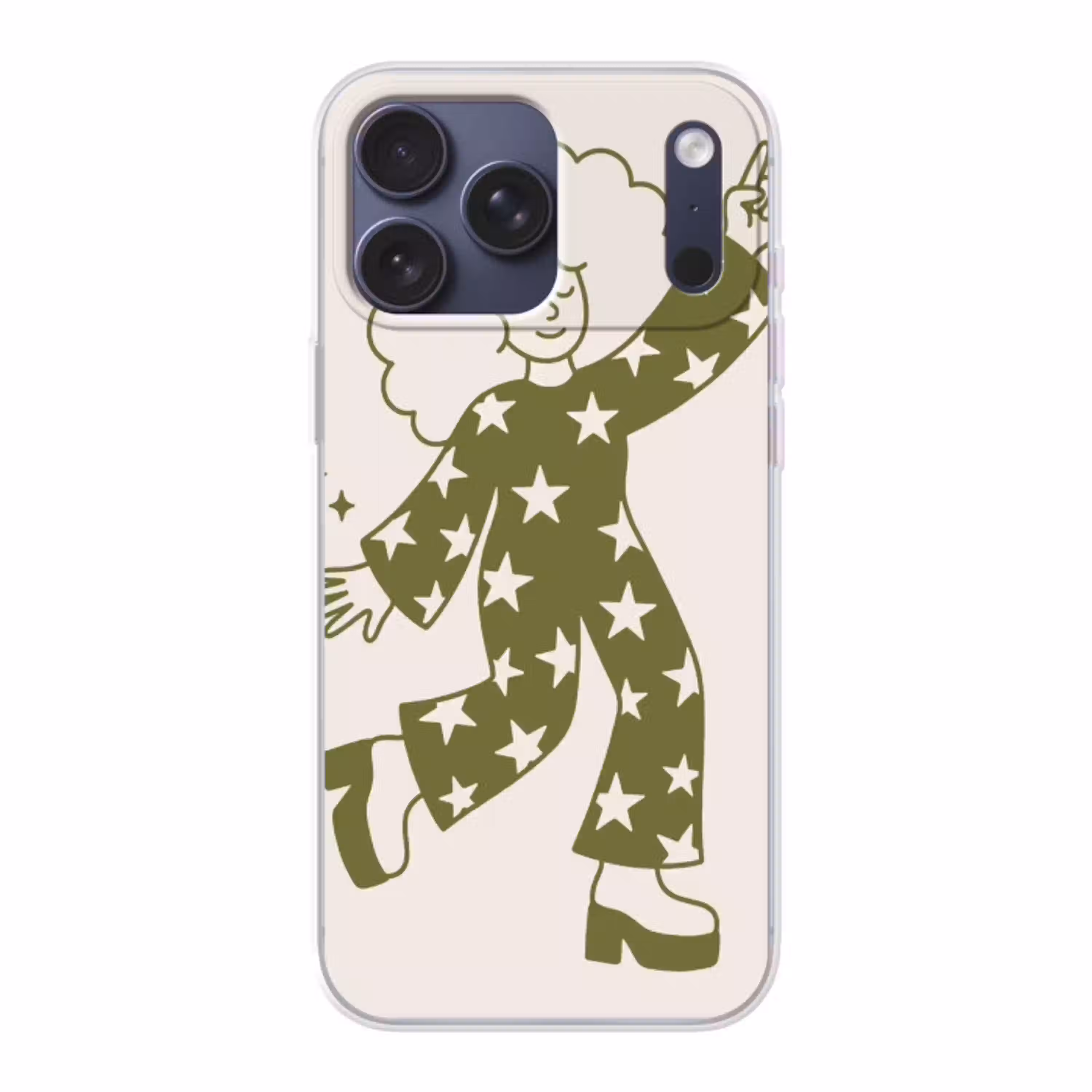 Mensen - Dansend - Feest - Vintage - Groen Telefoonhoesje iPhone 17 Pro Max klein -3d