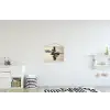 Golven - Penseelstreken - Beige - Minimalistisch textielposter latten blank klein -kinderkamer