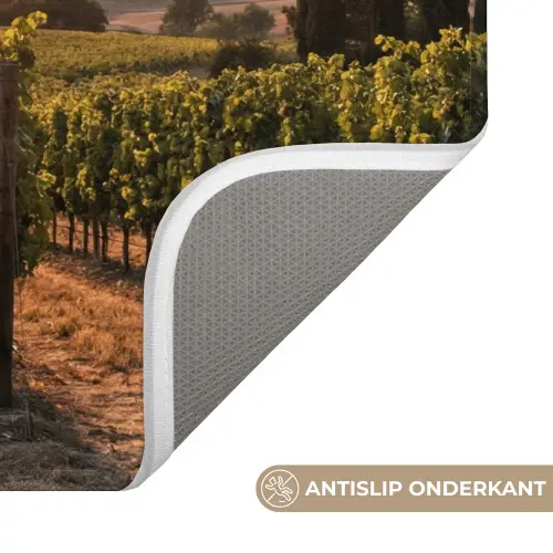 Wijngaard - Zonsondergang - Landschap Badmat klein -USP_AntislipNL