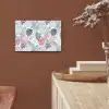 Bladeren - Jungle - Pastel - Tropisch aluminium wit klein -sfeer4