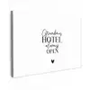 Quotes - Spreuken - Oma - Grandma's hotel always open canvas 2cm klein -z3d