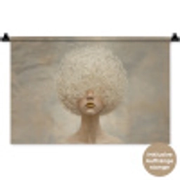 Dromerig - Beige - Paardenbloemzaadjes Wandkleed katoen klein -t3d_DE