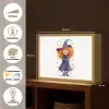 Toverheks - Sterren - Paars Light Box met batterij (Wandlamp kind) middel -USP_websiteoverzichtNL