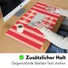 Strepen - Rood - Try again Muismat XXL klein -ysfeer3_duits