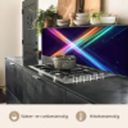 Kruisen - Lasterstralen - Neon keuken achterwand 2 middel -usp_NL