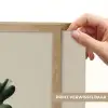 Eikenbladeren - Beige - Groen - Golvende randen Light Box met batterij (Wandlamp) middel -USP_websiteprintNL