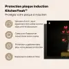Rode - Bloemen - Vaas Inductie beschermer vinyl 3mm middel -zzzzzzusp-haakje_FR