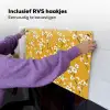 Bloesemtak - Aquarel - Geel Inductie beschemer met haakjes klein 777 -ky-ophangen-nl