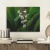 Bloemen - Wit - Bladeren - Lelietjes PET vilt klein -sfeer1