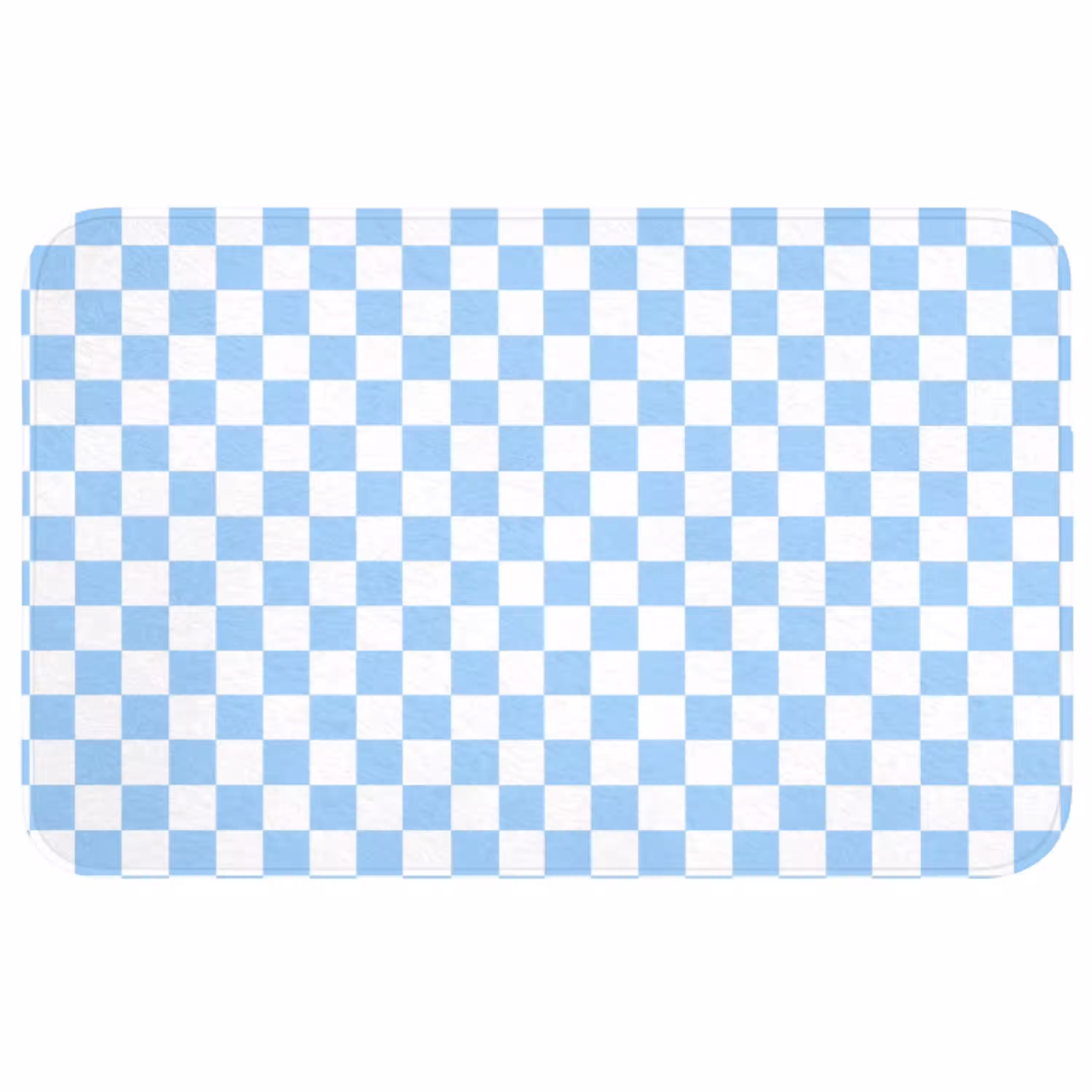 Schaakbord - Klassiek - Blauw Badmat middel 997 -3d
