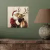 Kerstman - Rendier - Sneeuw - Kleurrijk aluminium wit klein -sfeer2