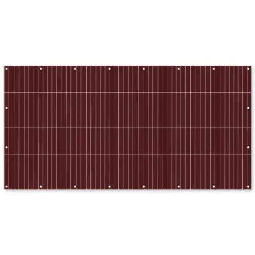 Lijnen - Patroon - Bordeaux Balkonbeschermer Duitsland klein 596 -zz_3d