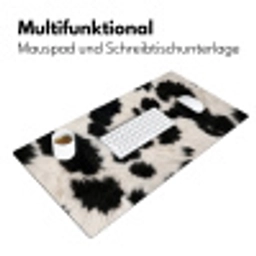 Bont - Textuur - Zwart - Wit Muismat XXL klein -ysfeer4_duits