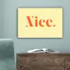 Nice - Oranje - Geel - Minimalistisch canvas 2cm klein -sfeer4