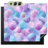 Schelpen - Paars - Blauw - Patroon Inductie beschemer met haakjes middel -3d