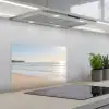Zee - Zon - Zand keuken achterwand spatscherm klein -3d_schuin
