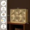 Antiek - Metaallook - Goud Light Box met batterij (Wandlamp) middel 907 -USP_websiteoverzichtNL