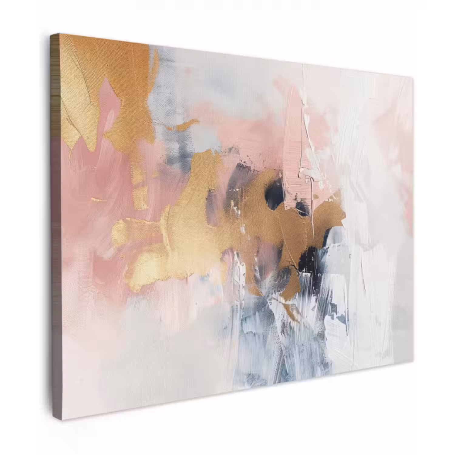 Leinwandbild - Abstrakt - Pastellfarben - Gold - Modern - Ästhetisch