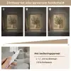 Vaas - Olijftakken - Bladeren - Beige Light Box met kabel (Tafellamp) klein -USP_dimbaarNL