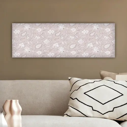 Bloemen - Getekend - Lavendel canvas 2cm klein 828 -sfeer3